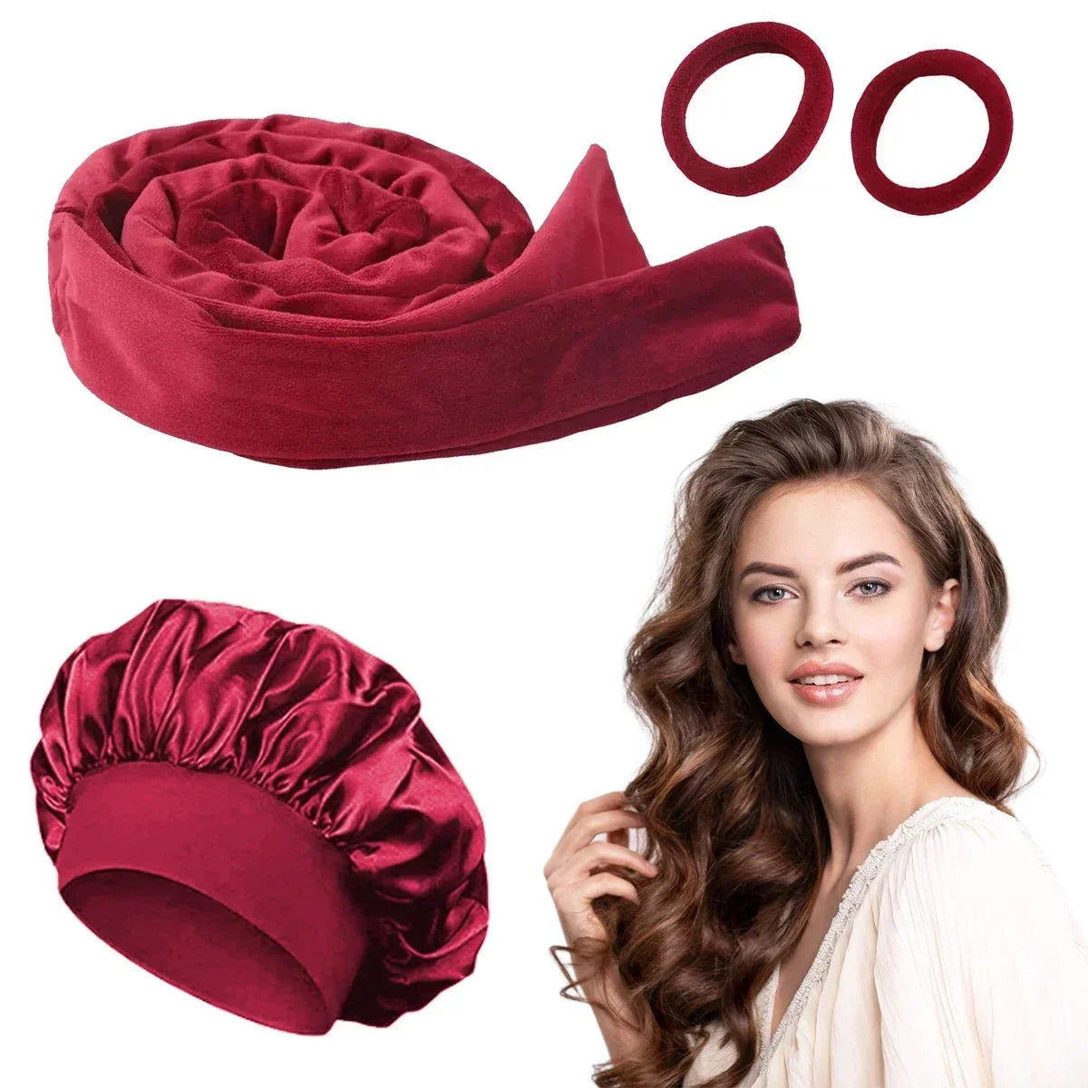 Overnight Curl & Sleep Cap Set