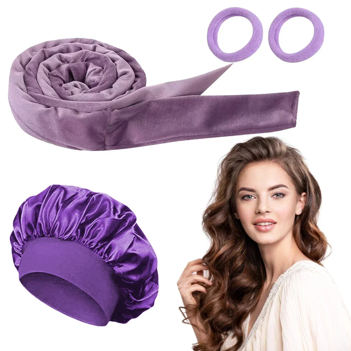 Overnight Curl & Sleep Cap Set